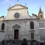 fasada kosciola Santa Maria del Popolo Renesansowa fasada Santa Maria del Popolo