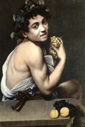 Caravaggio - obraz Chory Bachus