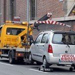 Rzym... usuwanie źle zaparkowanego pojazdu